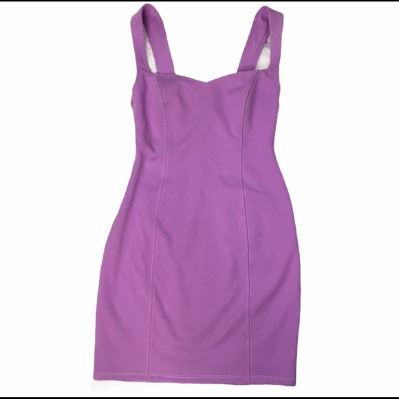 ASTR the Label - Stereotype Lilac Sleeveless Bodycon Stretch Fitted Mini Dress - Picture 7 of 13